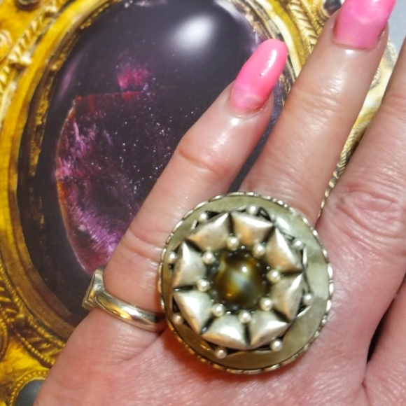 Vintage Jewelry - RETIRED OLLIPOP Sweet Romance Quartz & Swarovski Ring